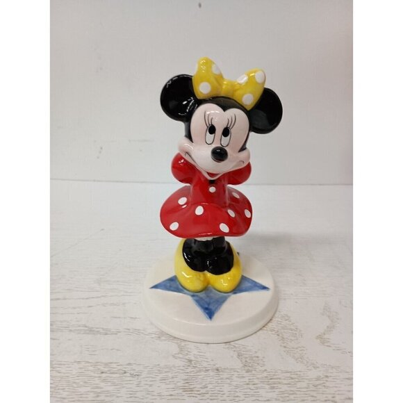 Vintage 1980s Schmid Disney Characters Mini Mouse Porcelain Figurine Collectible - Picture 7 of 12